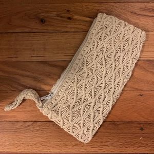 Vintage macrame handbag